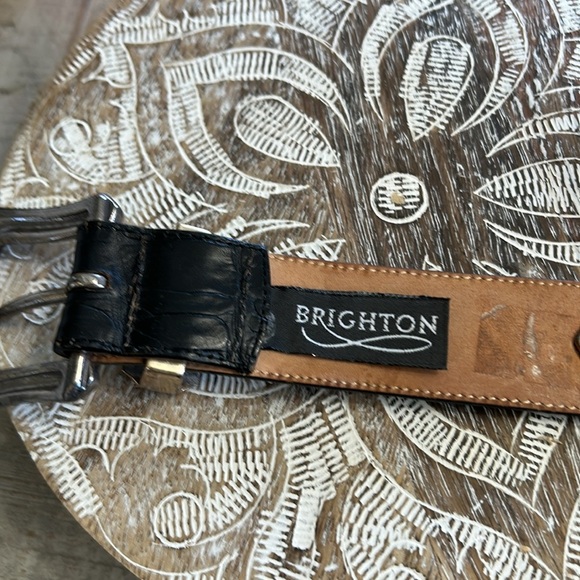 Brighton vintage 1994 LEATHER DISTRESSED LOOK BELT - Picture 5 of 14